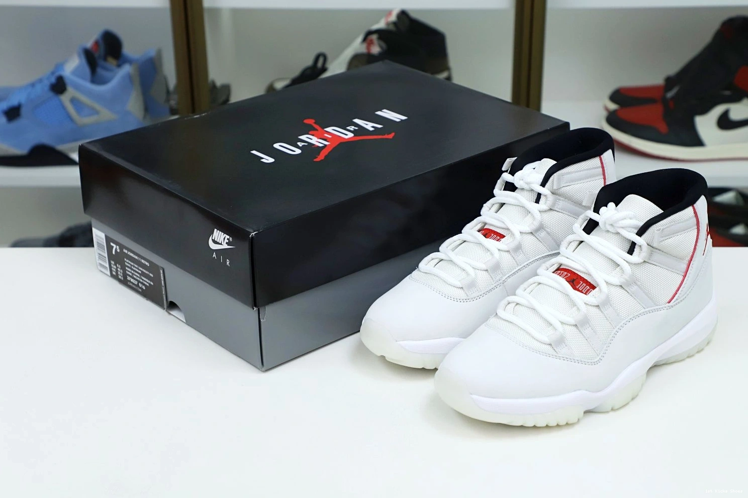 1st Kicks JORDAN AIR TINT 2014 PLATINUM Kimikick 11 XI RETRO AllSeason 1117